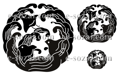家紋 浪に千鳥 
