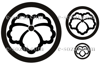 家紋 丸に中かげ蔦